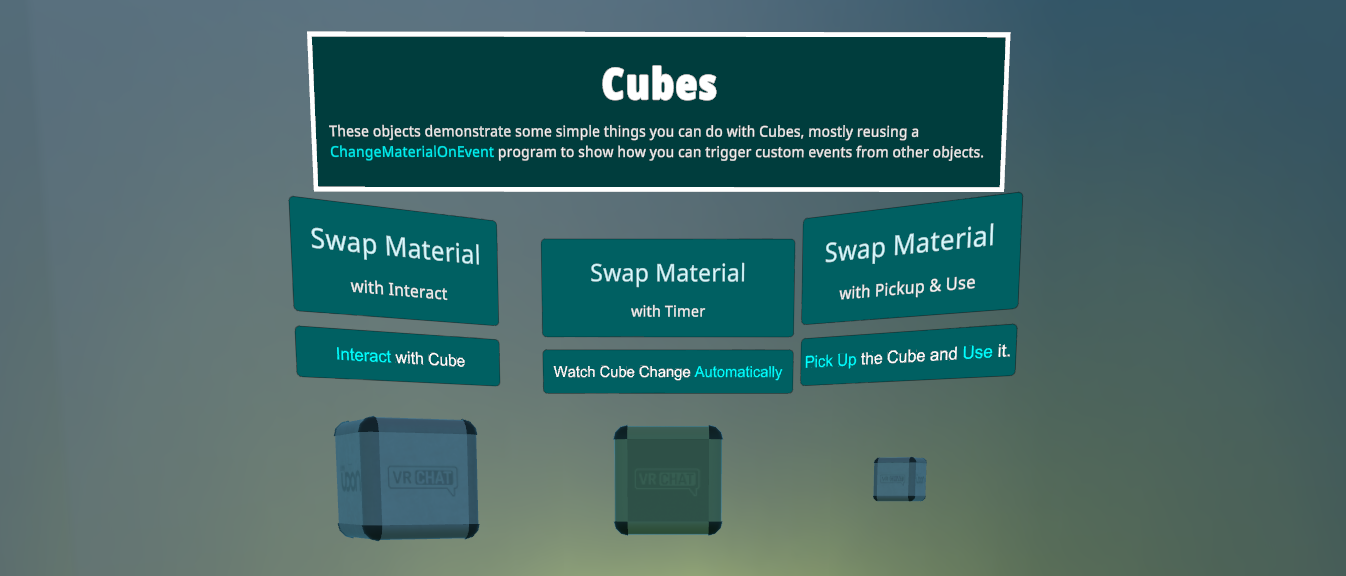 Cube Examples