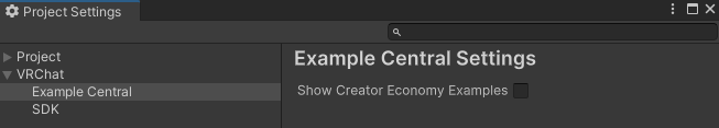 Example Central Window Layout