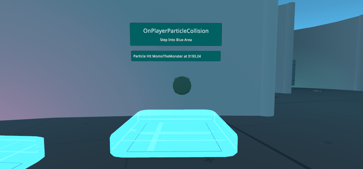 PlayerParticleCollision Scene