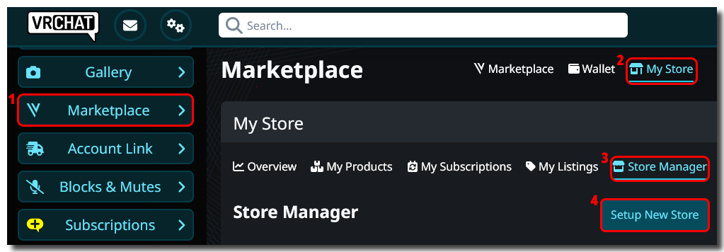 Setup new store